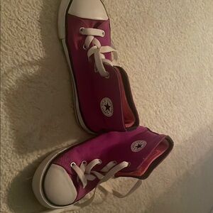 Pink High-Top Sneakers